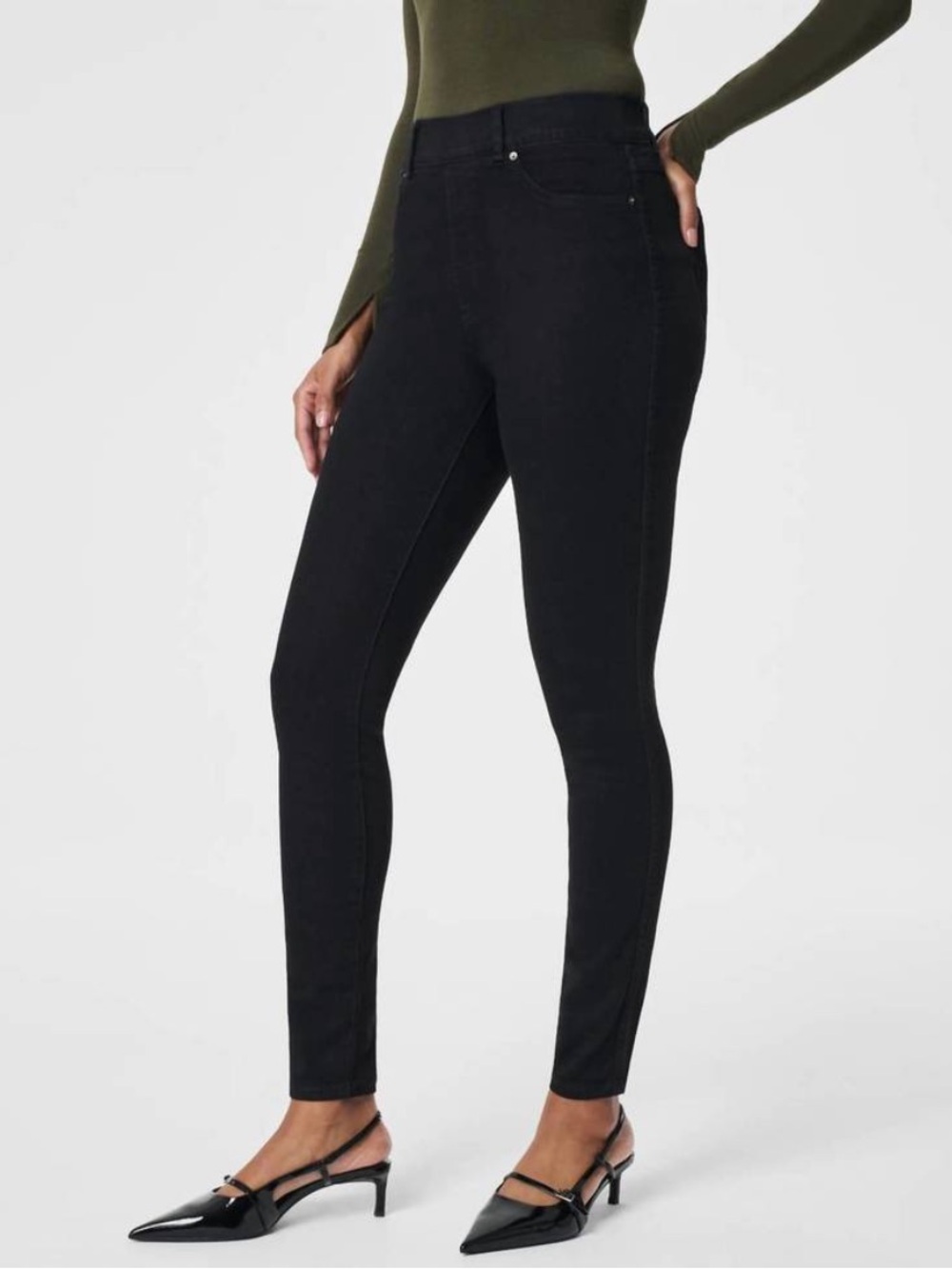 Spanx NWT Small / Tall sized High-Rise Black Women's Skinny Jeans